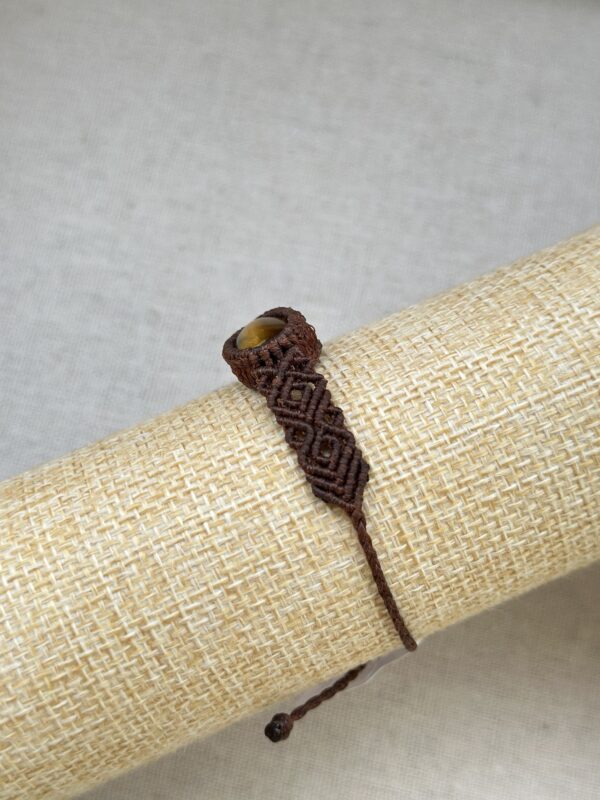 Tiger’s Eye Macrame Bracelet - Image 2
