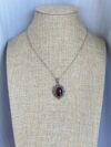 925 Sterling Silver Garnet Necklace
