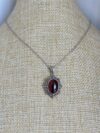 925 Sterling Silver Garnet Necklace - Image 3