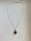 925 Sterling Silver Garnet Necklace - Image 4