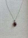 925 Sterling Silver Garnet Necklace - Image 2
