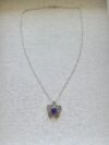 925 Sterling Silver Amethyst Butterfly Necklace - Image 3