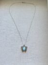 925 Sterling Silver Larimar Butterfly Necklace - Image 4