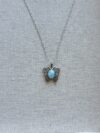 925 Sterling Silver Larimar Butterfly Necklace - Image 3