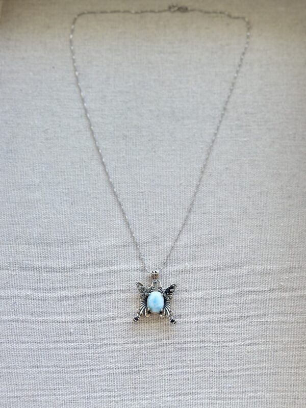 Sterling Silver Larimar Fairy Necklace