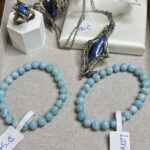 Labradorite Set and Larimar brackets for CrystalRock