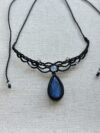 Deep-blue Labradorite Choker Necklace - Image 3