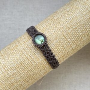 Green flash labradorite bracelet