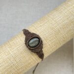 Gold obsidian bracelet