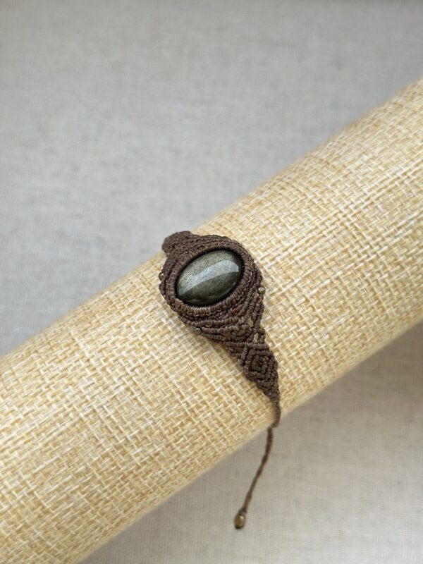 Gold obsidian bracelet - Image 3
