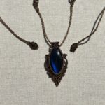 Deep Blue Flash Labradorite Necklace