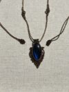 Deep Blue Flash Labradorite Necklace