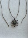 Golden-Green Flash Labradorite Mandala Necklace - Image 3