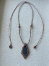 Blue Flash Labradorite Teardrop Necklace - Image 5