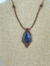 Blue Flash Labradorite Teardrop Necklace - Image 2