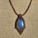 Blue Flash Labradorite Teardrop Necklace