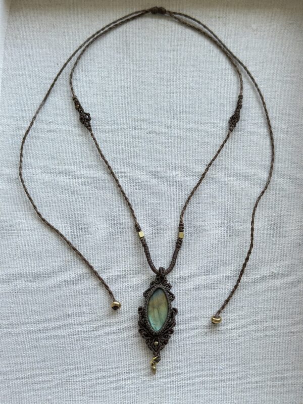 Tri-Color Flash Labradorite Necklace - Image 7