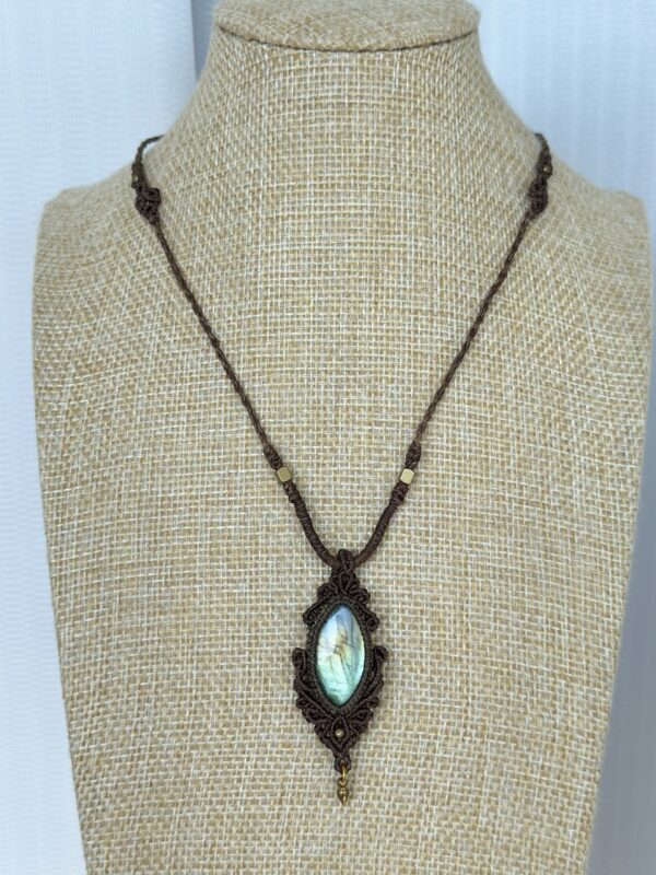 Tri-Color Flash Labradorite Necklace - Image 5