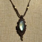 Tri-Color Flash Labradorite Necklace