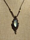 Tri-Color Flash Labradorite Necklace