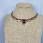 Garnet Macrame Choker