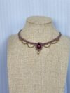 Garnet Macrame Choker