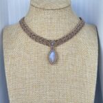 Moonstone Macrame Necklace