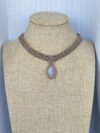Moonstone Macrame Necklace