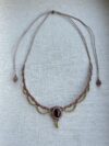 Garnet Macrame Choker - Image 3