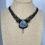 Two-tone Flash Labradorite Chocker Necklace