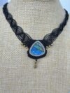 Two-tone Flash Labradorite Chocker Necklace - Image 4