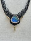 Two-tone Flash Labradorite Chocker Necklace - Image 2