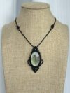Green Yellow Flash Labradorite Necklace - Image 6