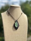 Green Yellow Flash Labradorite Necklace - Image 4