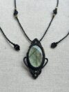 Green Yellow Flash Labradorite Necklace - Image 2
