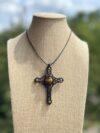 Tiger’s Eye Cross Necklace