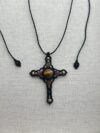 Tiger’s Eye Cross Necklace - Image 2