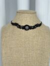 Silver Obsidian Choker Necklace - Image 4