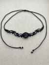 Silver Obsidian Choker Necklace - Image 3