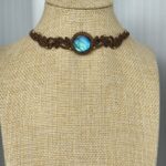 Blue Flash Labradorite Choker Necklace