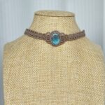 Blue Green Flash Labradorite Choker Necklace
