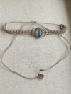 Blue Green Flash Labradorite Choker Necklace - Image 3