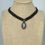 Moonstone choker necklace