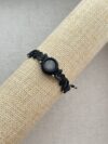 Silver Obsidian Bracelet