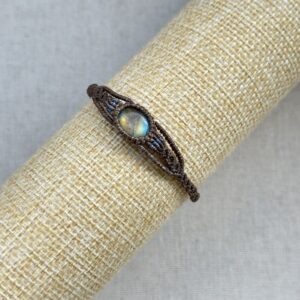 Golden Blue Flash Labradorite Bracelet