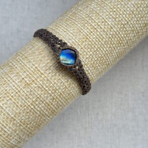 Golden and Blue Flash Labradorite Bracelet