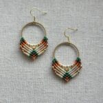 Colourful Macrame Earring