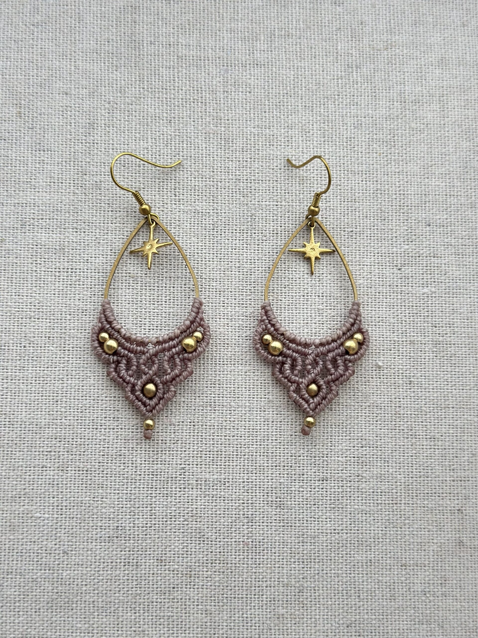 img_1794 Star Macramé Earring - Image 1