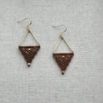 Boho Triangle Macramé Earrings