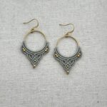Grey Macramé Earrings